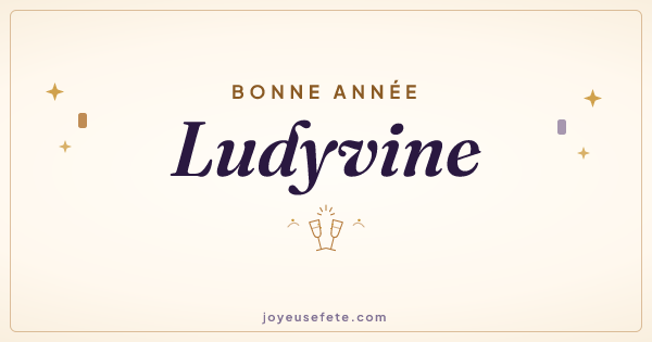 Image « Bonne année Ludyvine » au format large