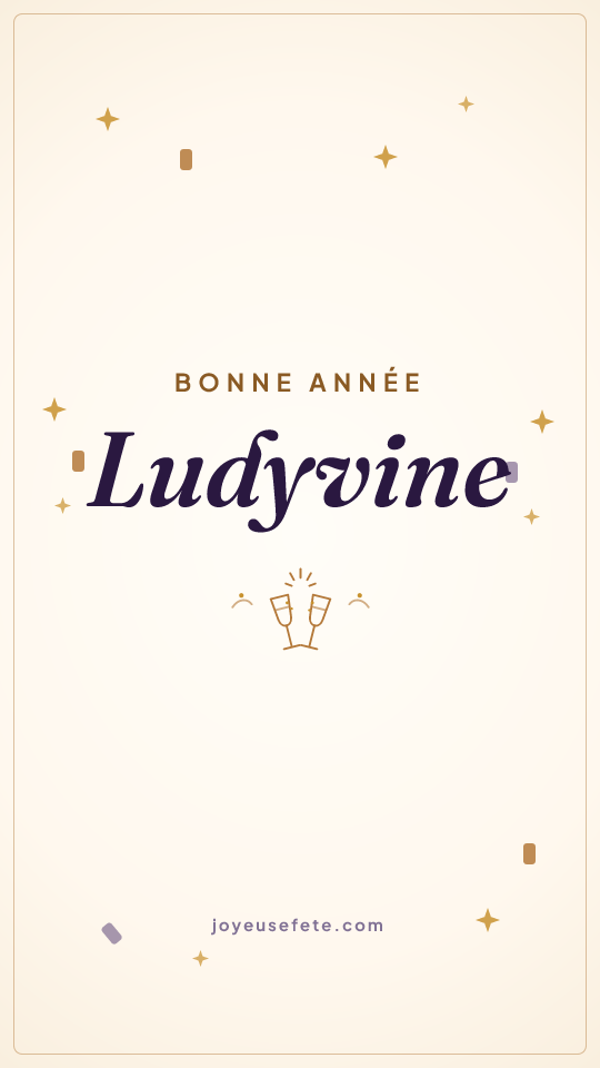 Image « Bonne année Ludyvine » au format story