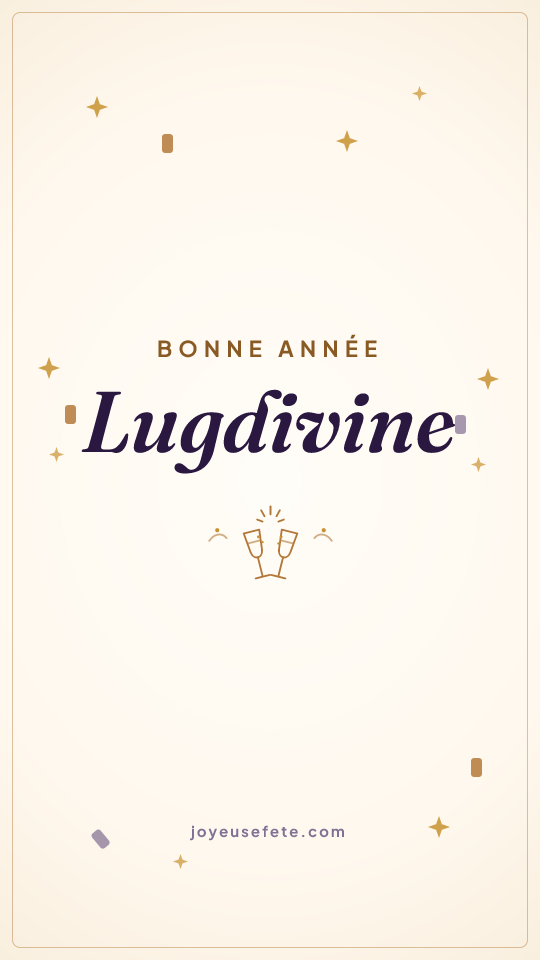 Image « Bonne année Lugdivine » au format story