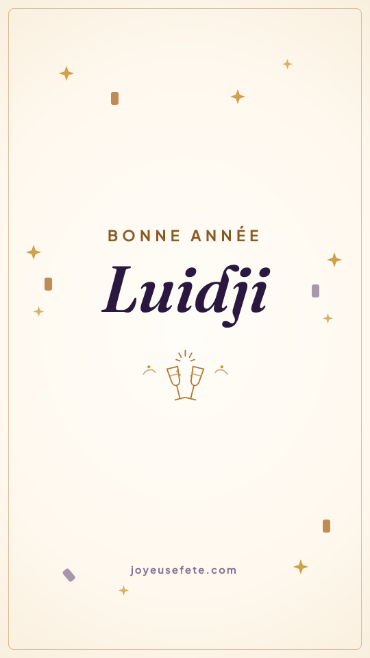 Image « Bonne année Luidji » au format story