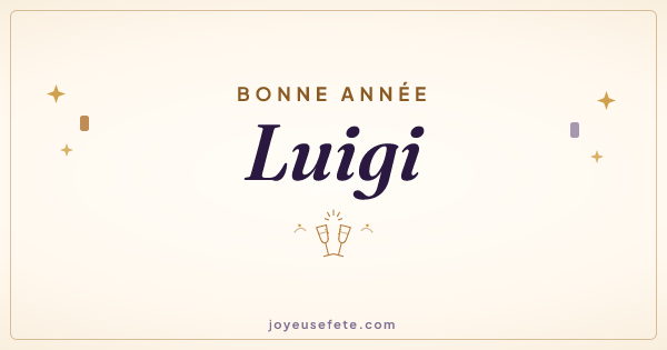 Image « Bonne année Luigi » au format large