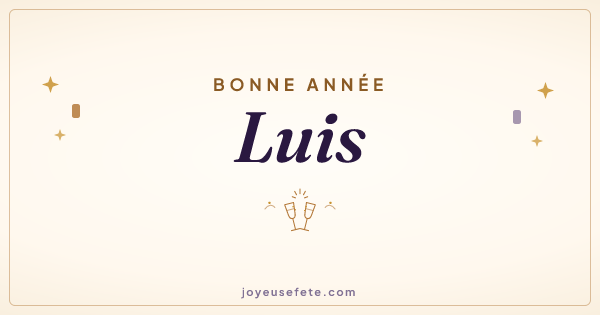 Image « Bonne année Luis » au format large