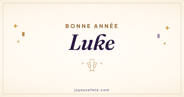 Image « Bonne année Luke » au format large