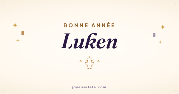 Image « Bonne année Luken » au format large