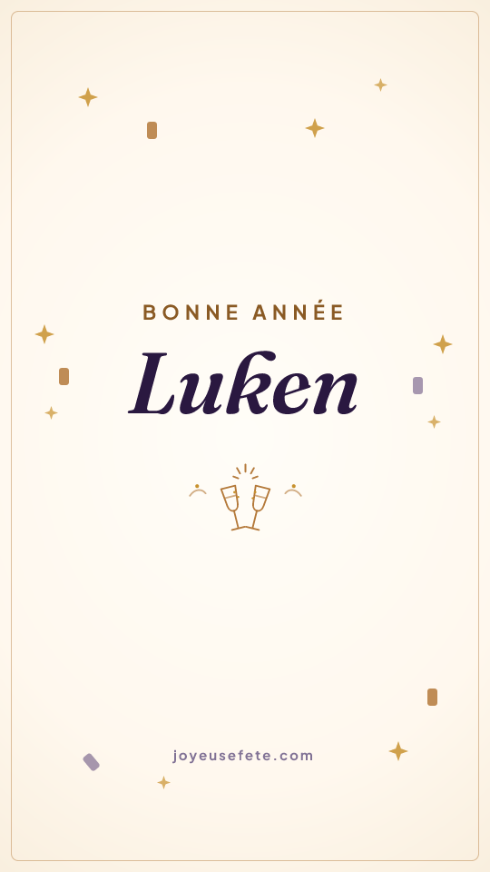 Image « Bonne année Luken » au format story