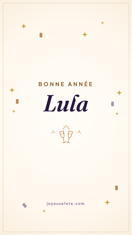Image « Bonne année Lula » au format story