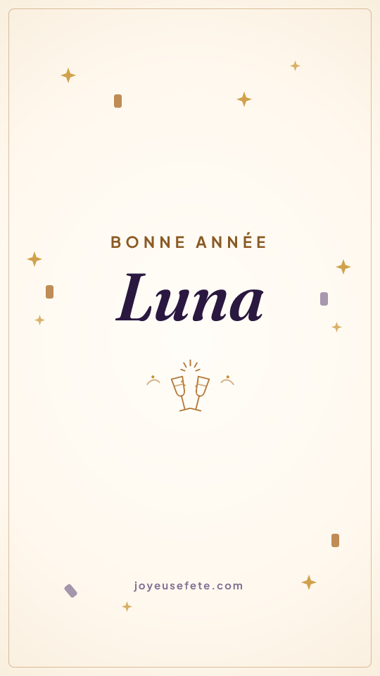 Image « Bonne année Luna » au format story