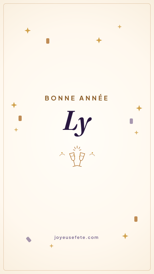 Image « Bonne année Ly » au format story