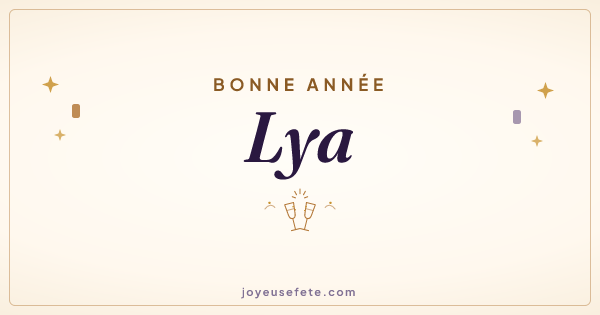 Image « Bonne année Lya » au format large