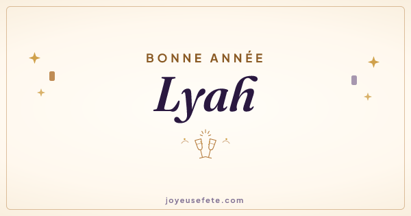 Image « Bonne année Lyah » au format large