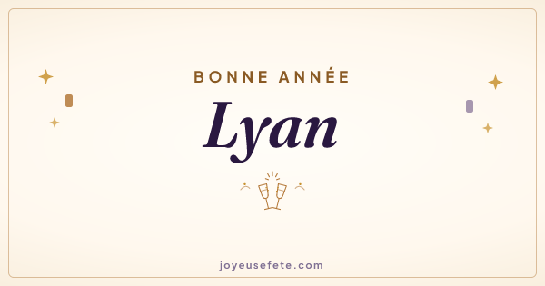 Image « Bonne année Lyan » au format large