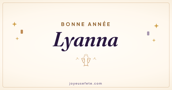 Image « Bonne année Lyanna » au format large