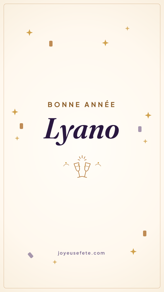 Image « Bonne année Lyano » au format story