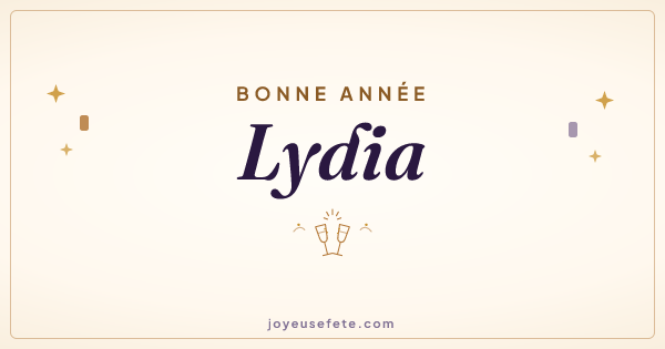 Image « Bonne année Lydia » au format large