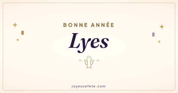 Image « Bonne année Lyes » au format large