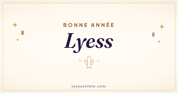 Image « Bonne année Lyess » au format large
