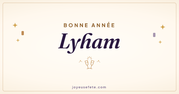Image « Bonne année Lyham » au format large