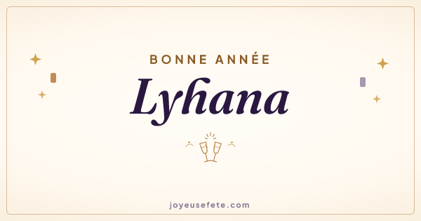 Image « Bonne année Lyhana » au format large
