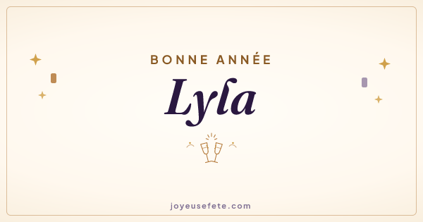 Image « Bonne année Lyla » au format large