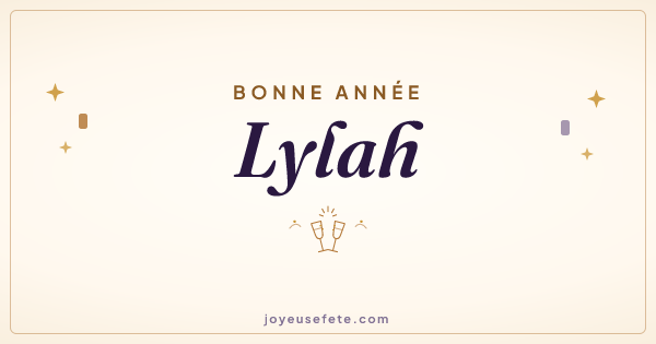 Image « Bonne année Lylah » au format large