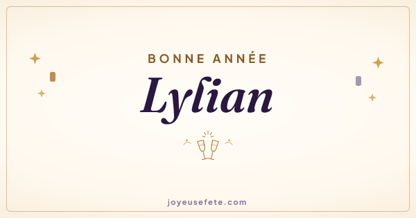 Image « Bonne année Lylian » au format large
