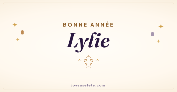 Image « Bonne année Lylie » au format large