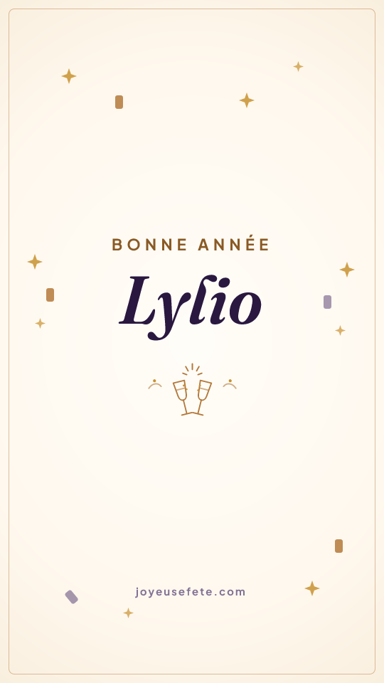 Image « Bonne année Lylio » au format story