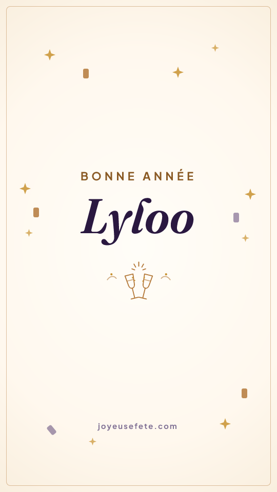 Image « Bonne année Lyloo » au format story