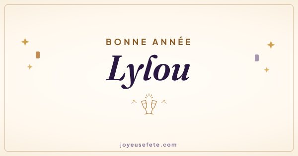 Image « Bonne année Lylou » au format large