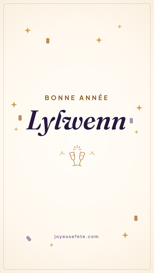 Image « Bonne année Lylwenn » au format story