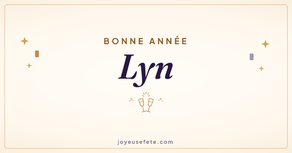 Image « Bonne année Lyn » au format large