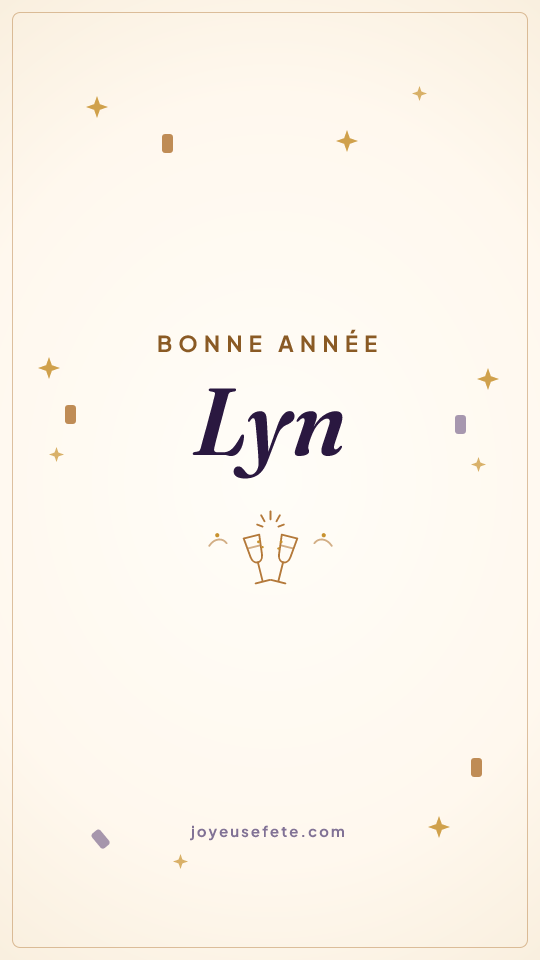 Image « Bonne année Lyn » au format story