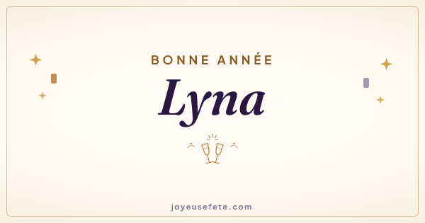 Image « Bonne année Lyna » au format large