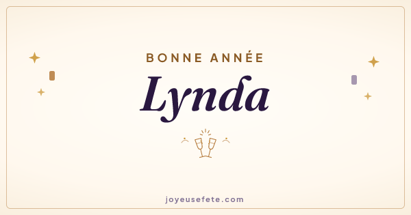 Image « Bonne année Lynda » au format large