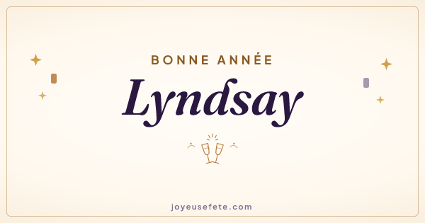 Image « Bonne année Lyndsay » au format large