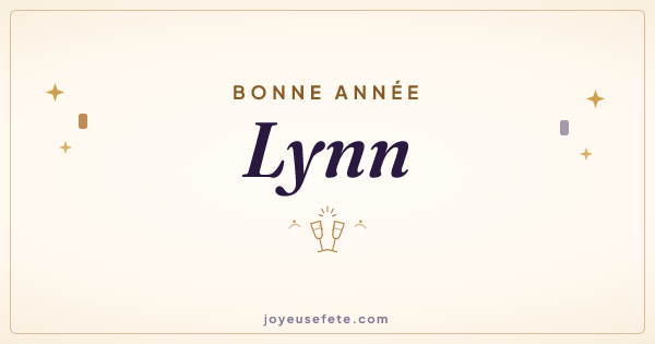 Image « Bonne année Lynn » au format large