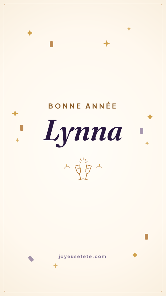Image « Bonne année Lynna » au format story