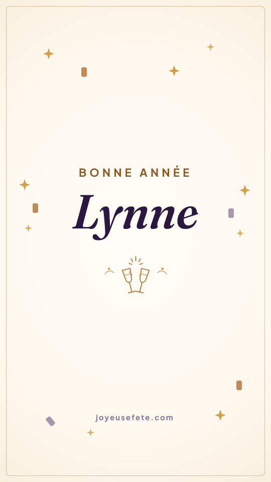 Image « Bonne année Lynne » au format story