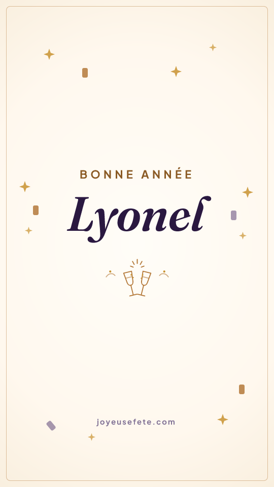 Image « Bonne année Lyonel » au format story