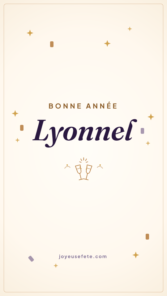 Image « Bonne année Lyonnel » au format story