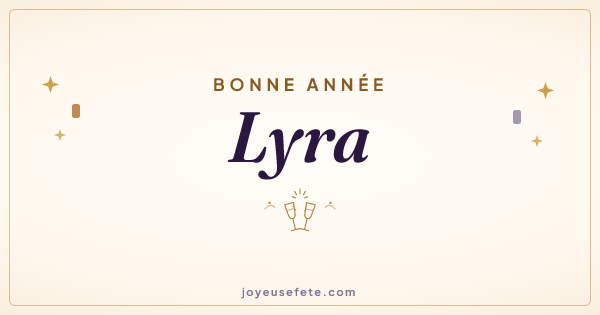 Image « Bonne année Lyra » au format large