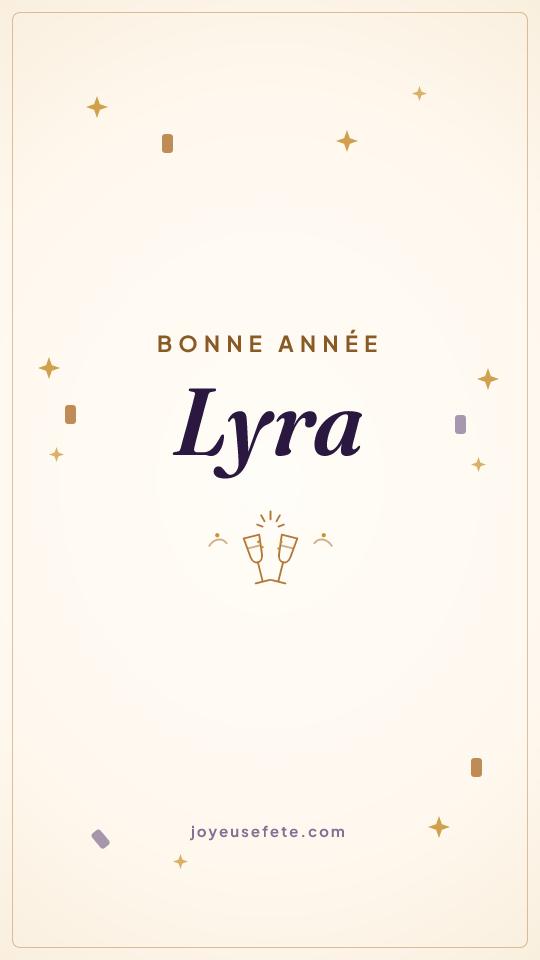 Image « Bonne année Lyra » au format story