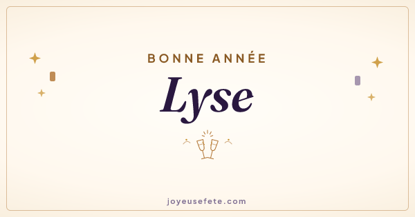 Image « Bonne année Lyse » au format large