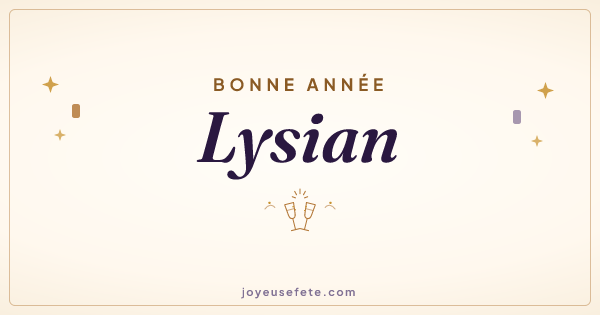 Image « Bonne année Lysian » au format large