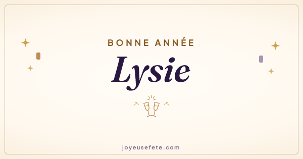 Image « Bonne année Lysie » au format large