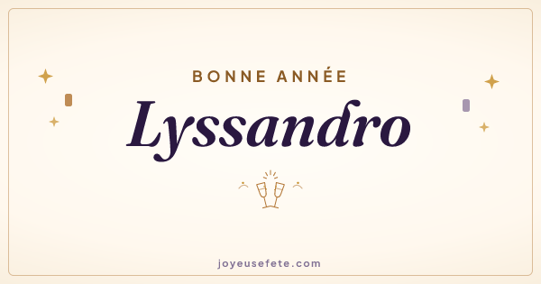 Image « Bonne année Lyssandro » au format large