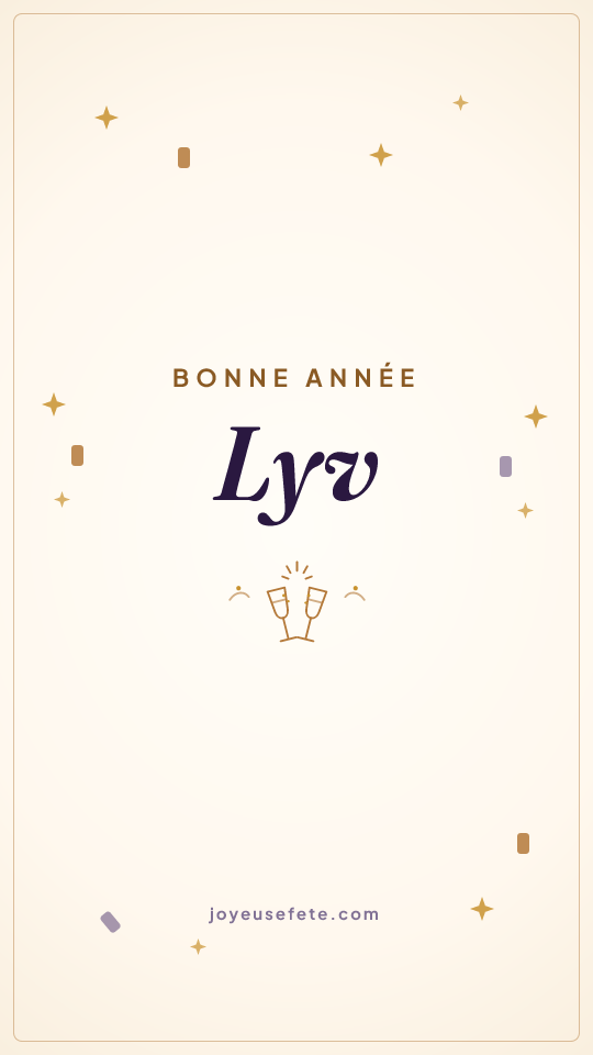 Image « Bonne année Lyv » au format story