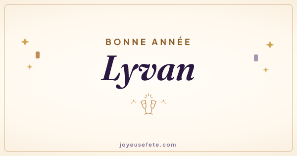 Image « Bonne année Lyvan » au format large