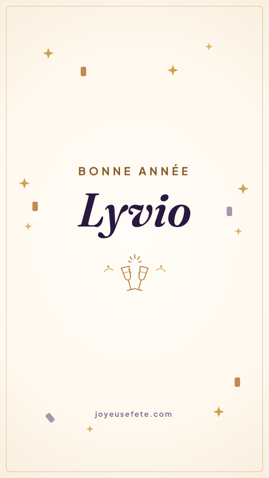 Image « Bonne année Lyvio » au format story