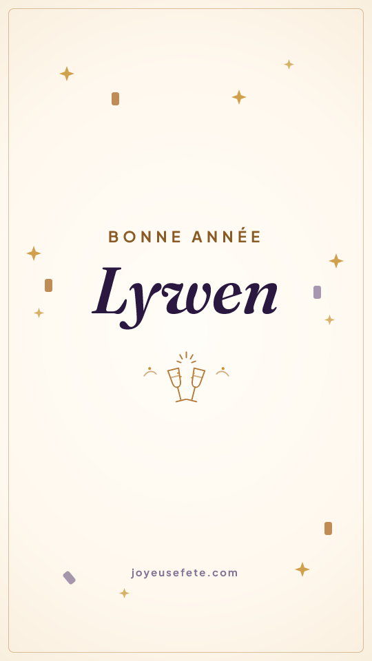 Image « Bonne année Lywen » au format story